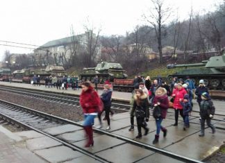 Як через Львів їхали танки (ВІДЕО)