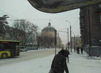 У Львові триває хуртовина (ВІДЕО)